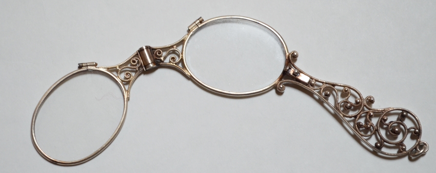 MINI SILVER OPENWORK LORGNETTE